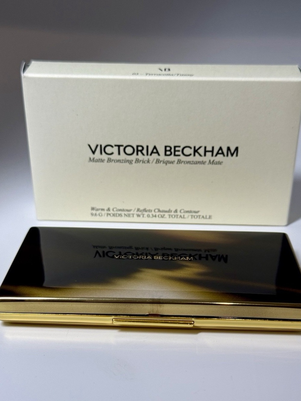 Victoria Beckham Gold and Black Matte Bronzing Compact